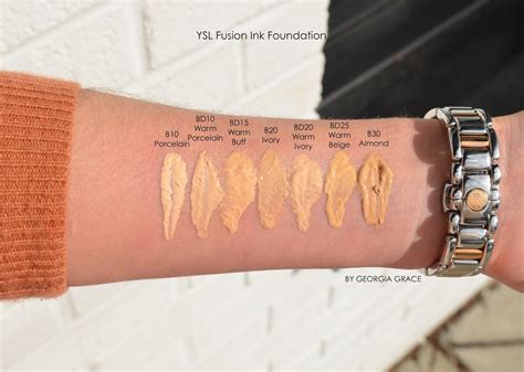 ysl fusion ink foundation review b20|YSL foundation shade guide.